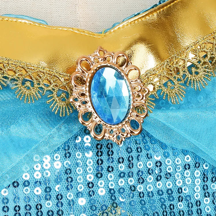 Aladding and the Magic Lamp Jasmine Fairy Costume Cosplay Dress