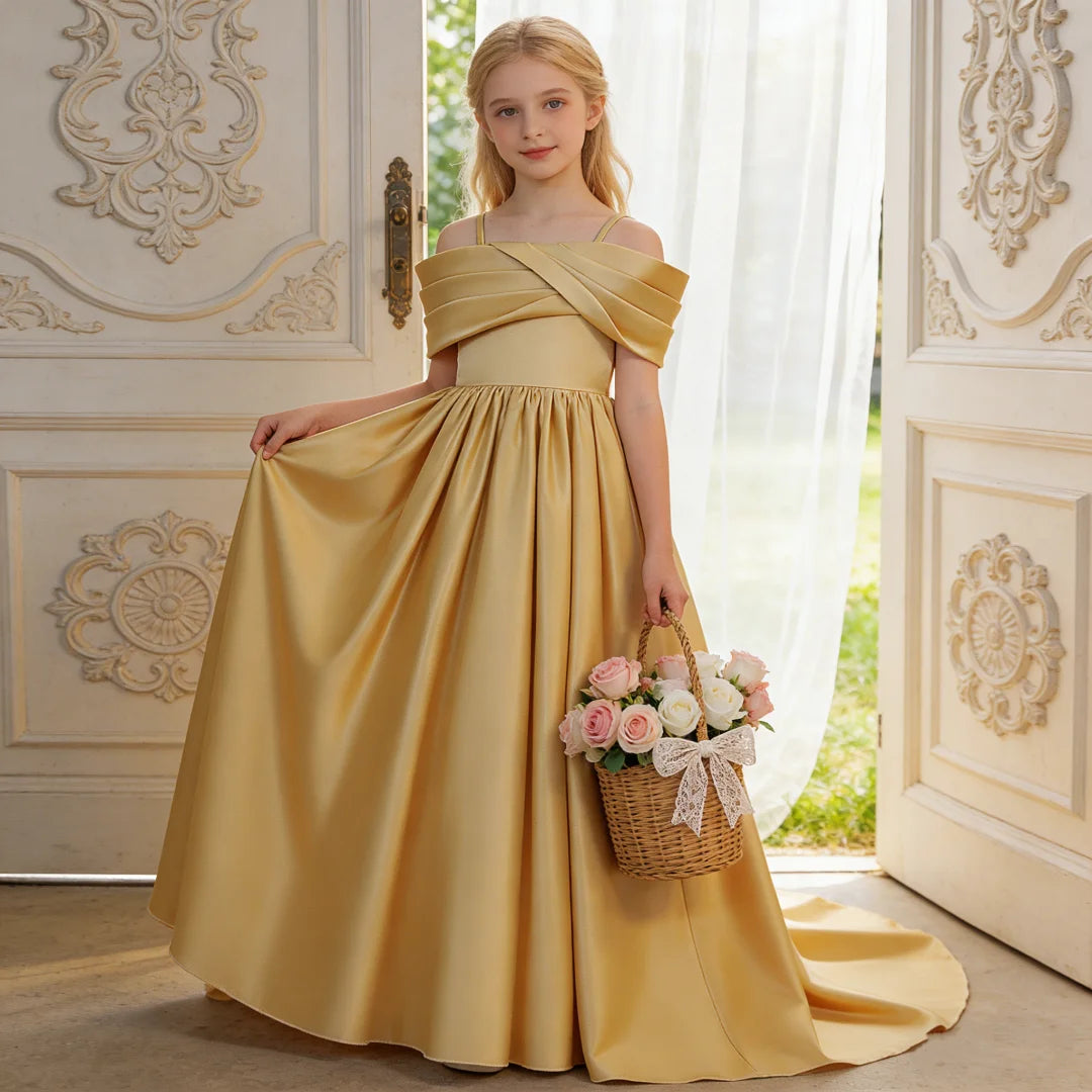 Long dress with train for poet's birthday Sling Trailing evening dress
