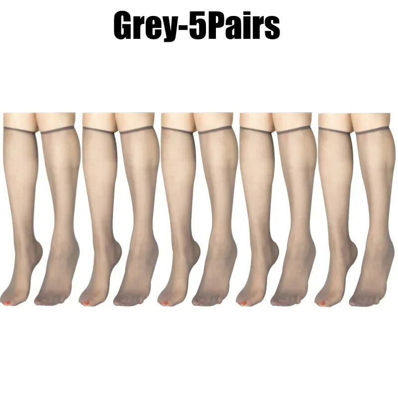 Ultra-Thin Korean Style Invisible Thigh-High Socks