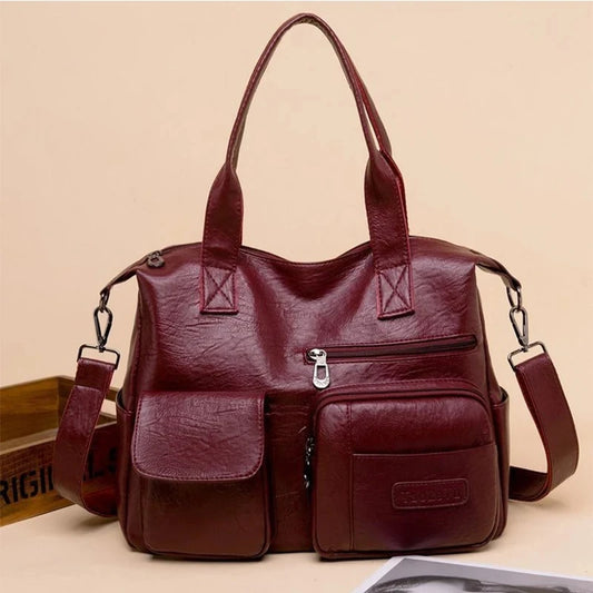 Luxury Shoulder PU Leather Crossbody Large Capacity Bag