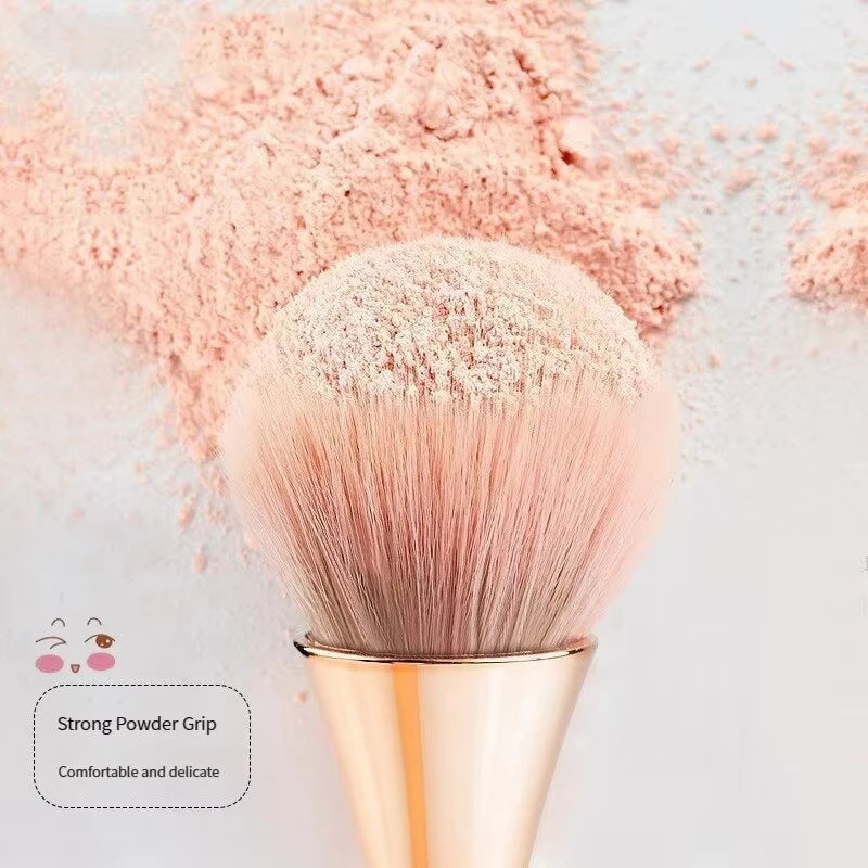 Rose Golden Fan Makeup Brush