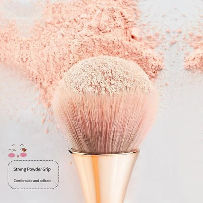 Rose Golden Fan Makeup Brush