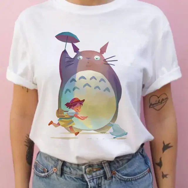 Short-sleeved Studio Ghibli Totoro T-shirt