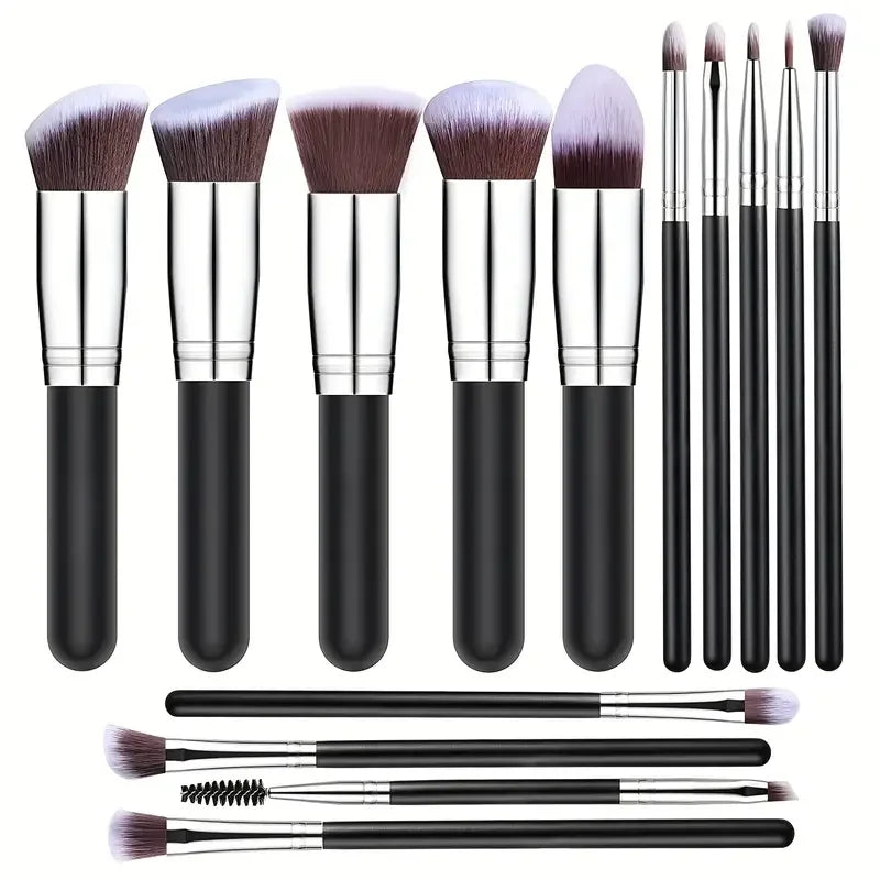 14PCS Makeup Brushes Soft Fluffy Foundation Blush Set