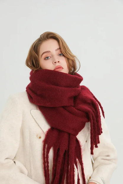 Cashmere Warm Solid Pashmina Blanket Wraps