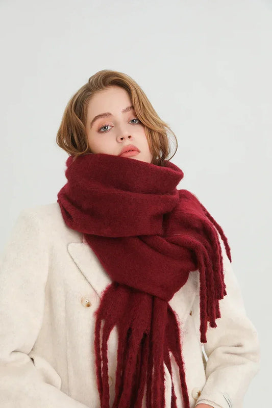Cashmere Warm Solid Pashmina Blanket Wraps