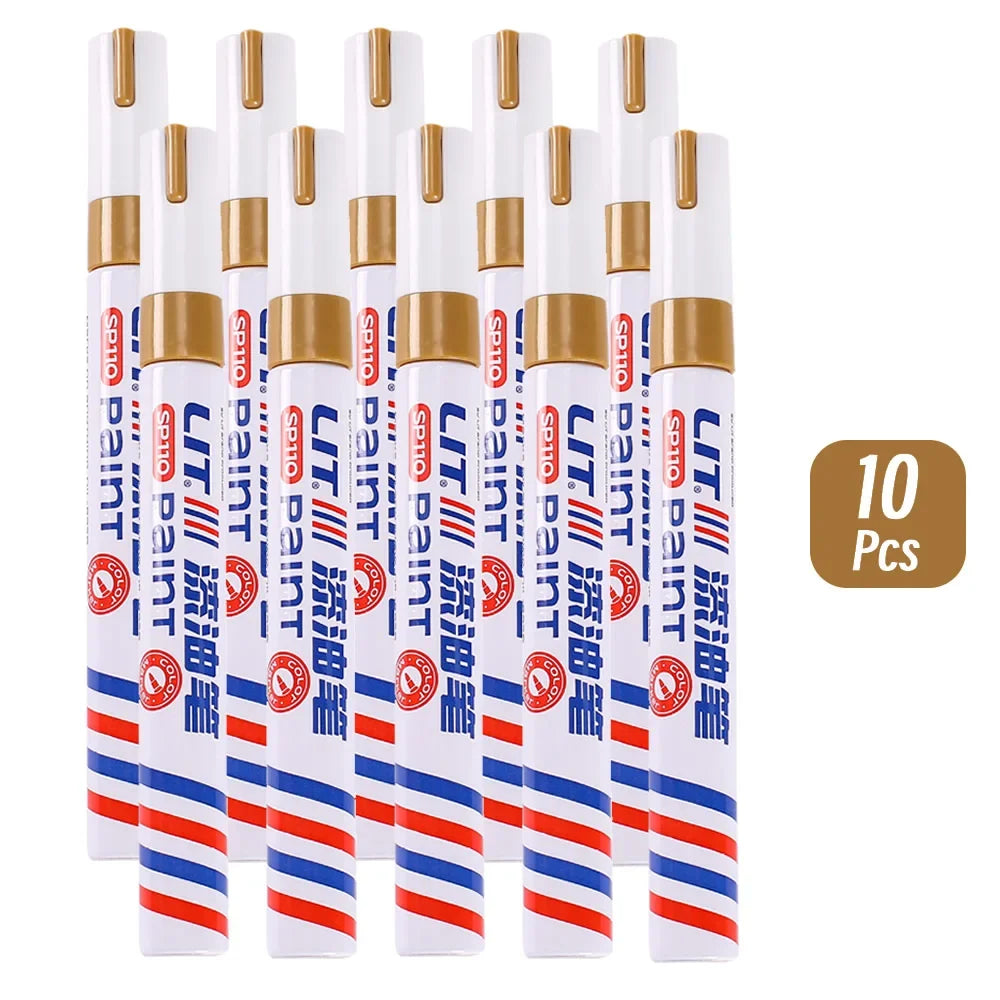 3mm 10p Colorful 8 Colors Permanent Paint Marker Waterproof