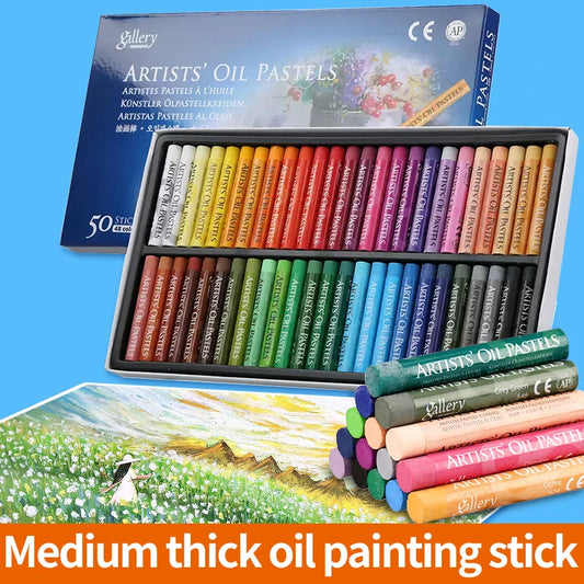 Artist Oil Pastel Set 12/25/50 Professional Painting Drawing Toxic Sticks