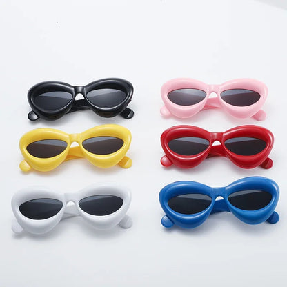 Unique Candy Color Sexy Lip Y2k Punk Hip Hop Sunglasses