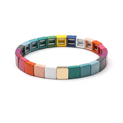 Elegant Rainbow Boho Geometric Bracelets