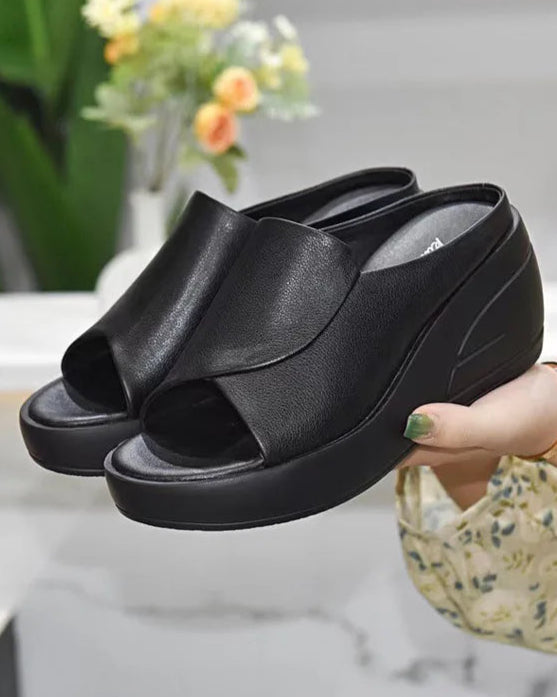 Open Toe Thick Bottom Slipper