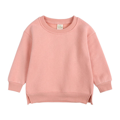 Winter Spring Pullovers Korean Baby Thicken Fleece 6M-7T Hoodies