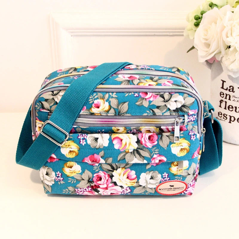 Multiple Pockets Shoulder Bags Canvas Messenger Bags