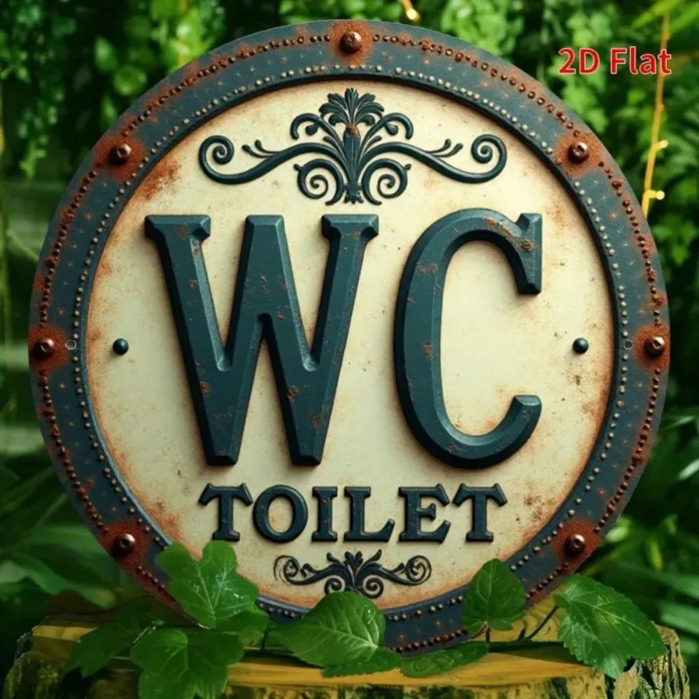 Golden Shower Head Sign  Bathroom Decor