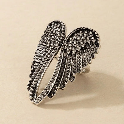 Alloy Angel Wings Ring Opening Adjustable Animal Love Ring