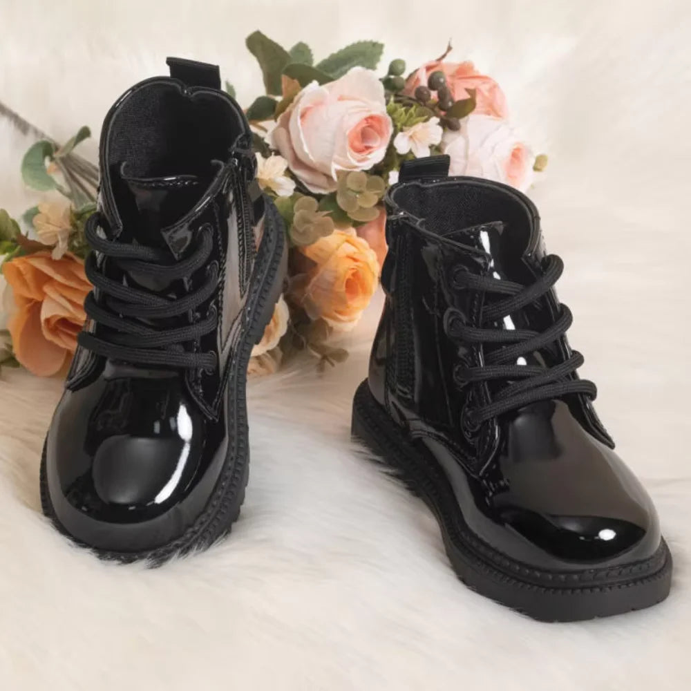 Waterproof PU Leather Toddler Boots