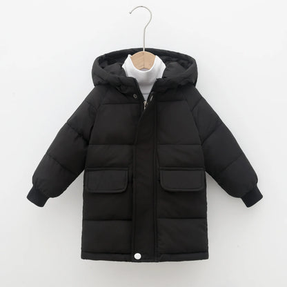 Down Long Outerwear Winter Autumn Teen Cotton -Padded Parka Coats
