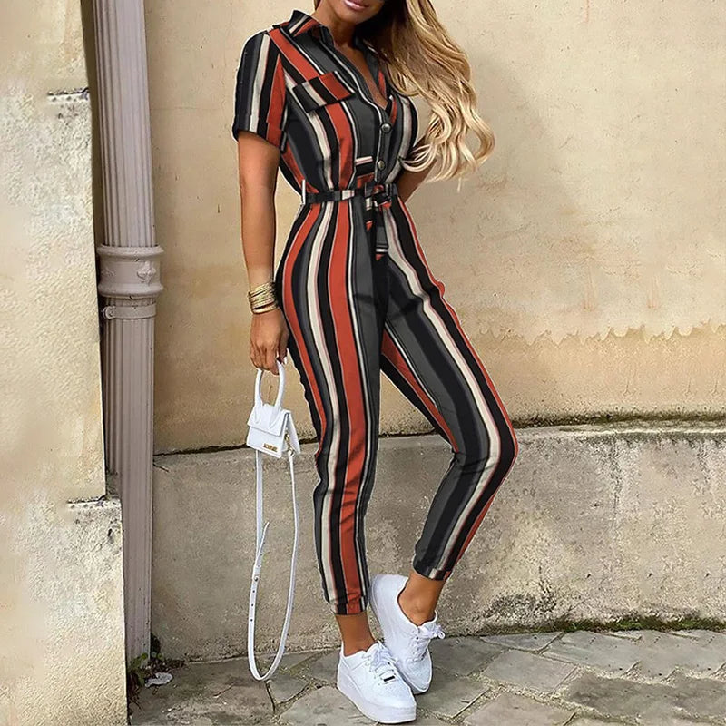 Casual Slim Fit Jumpsuit Pants