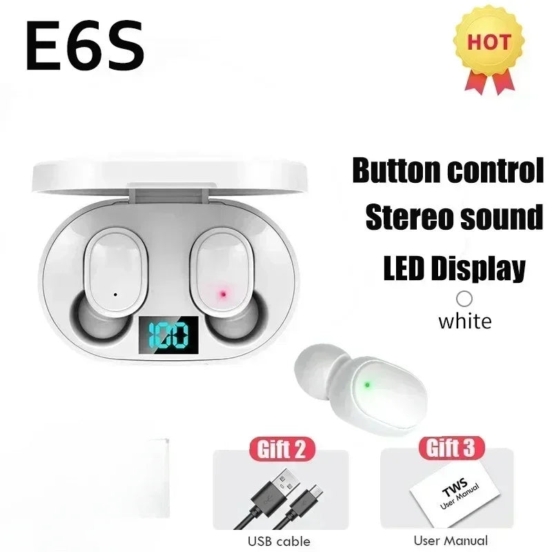E6S Wireless Noise-Cancelling Earbuds