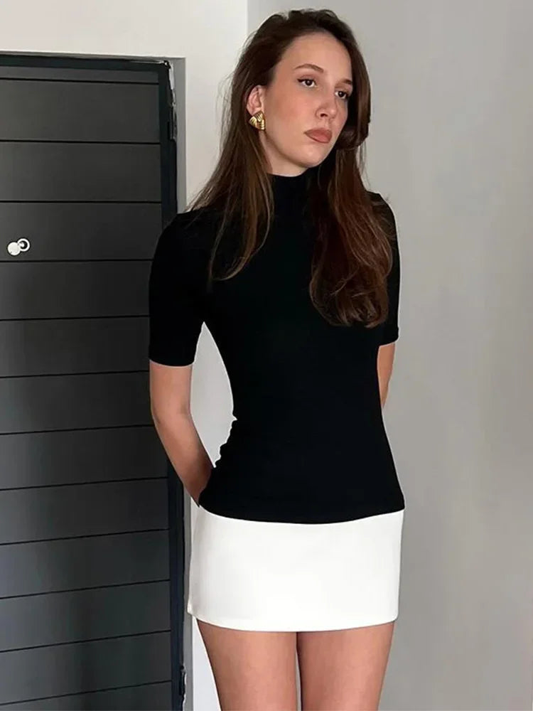 Half Sleeve Mini French Dress