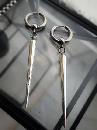 DANA spike huggie hoop earrings