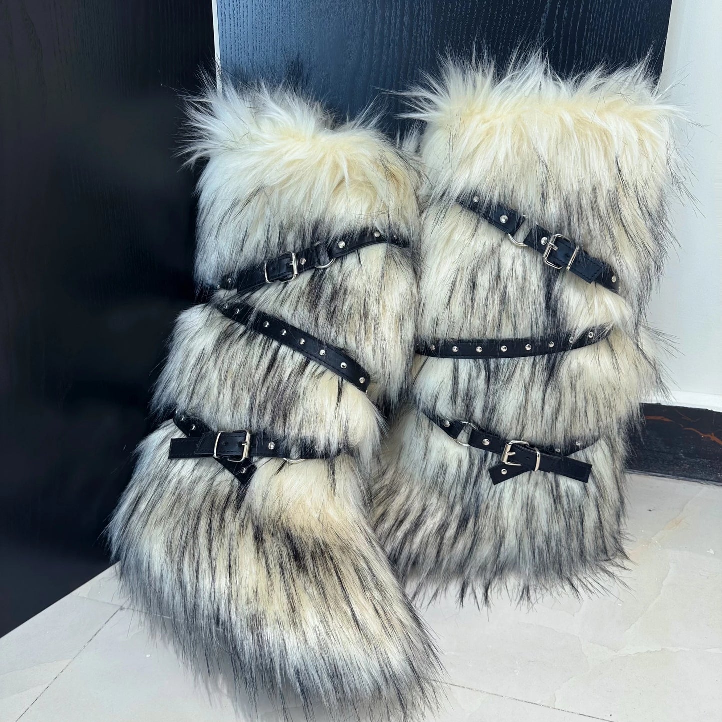 Faux Fur Snow Long Boots