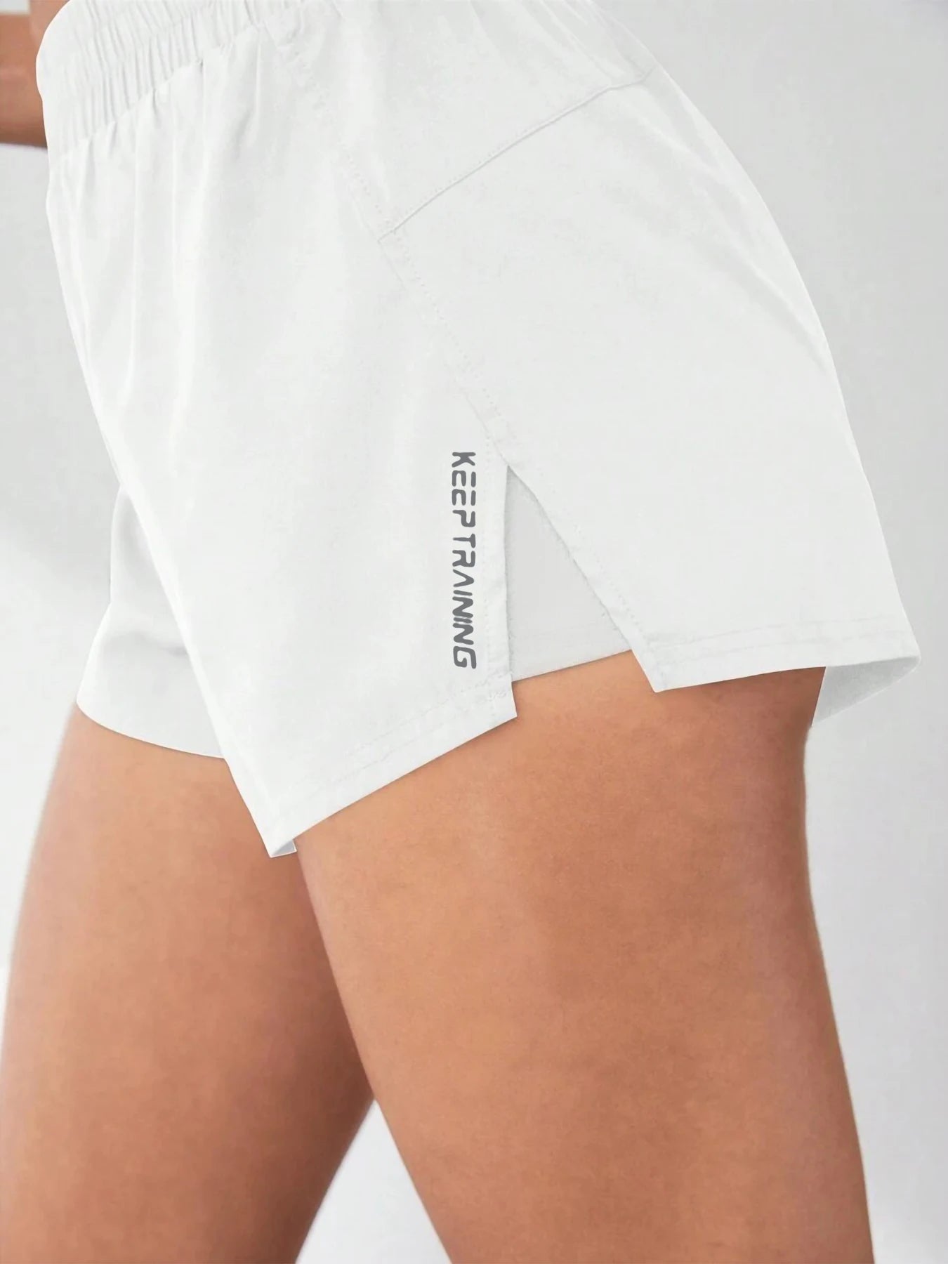 Faux Two-Piece Anti-Exposure Yoga Shorts