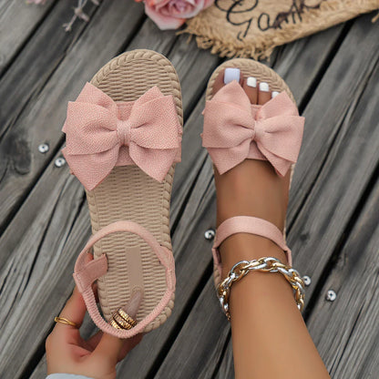Lightweight Casual Bow Tie Flat Slippers