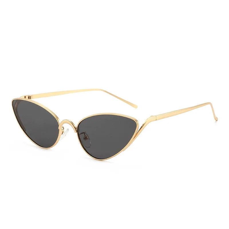Alloy Triangle Cat Eye Y2K Sexy Outdoor Sun Glasses