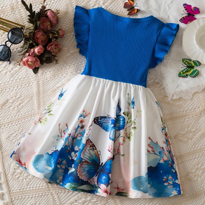 Butterfly Flying Sleeves Cute Casual Dresses