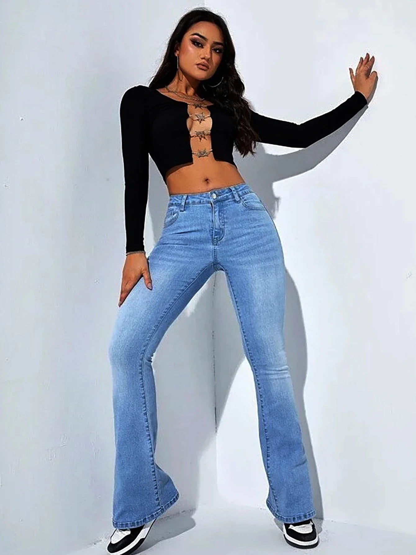 High waist stretch pants Jeans