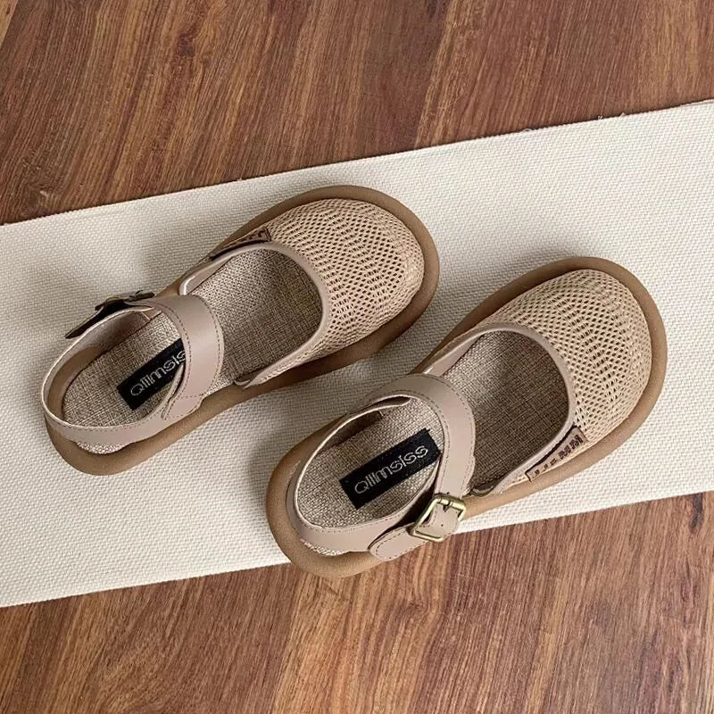 Baotou Casual Flat Bottom Breathable sandals beach shoes