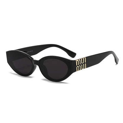 Glamour Oval Minimalist Unisex Sunglasses
