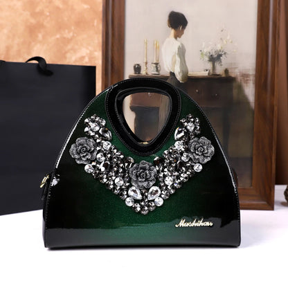 diamond-encrusted dumpling bag