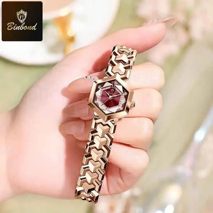 Rhombus Waterproof Luminous Diamond Watch