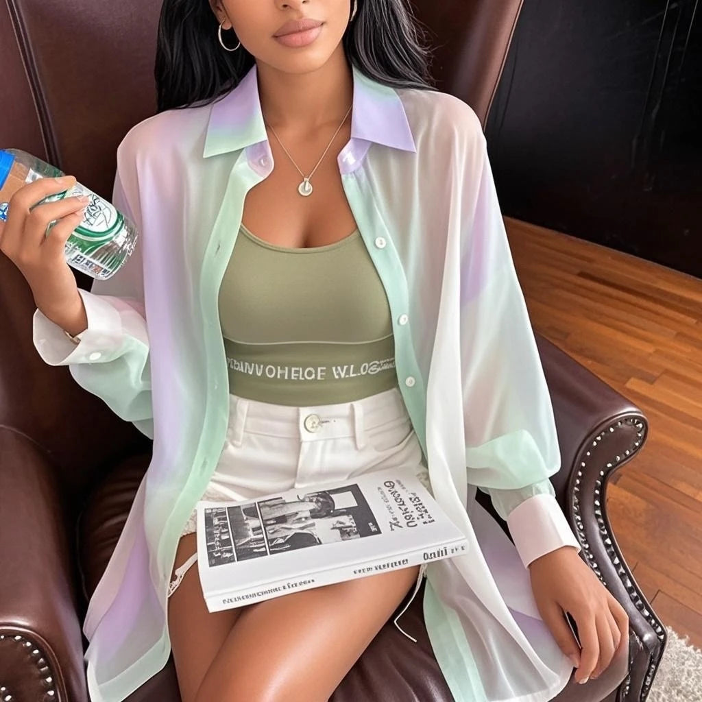 Rainbow Long Sleeved Shirt Thin