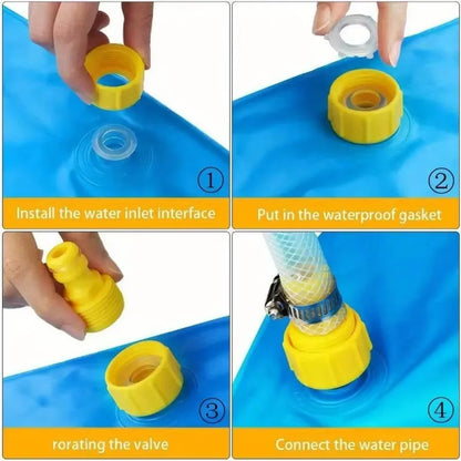 100cm Water Spray Pad Toy Ice Pad Water Sprinkler Summer Toy