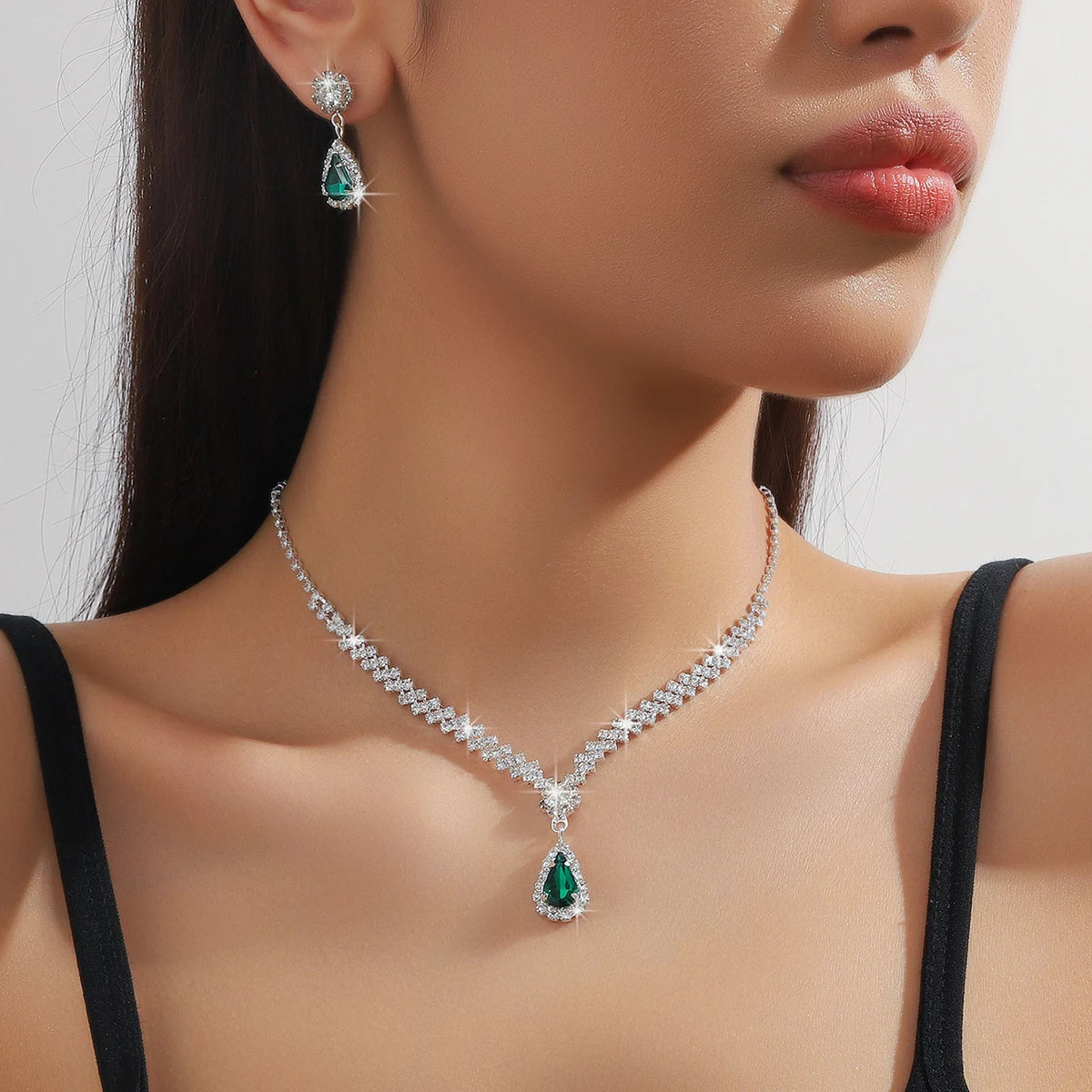 Water Drop Banquet Necklace Set