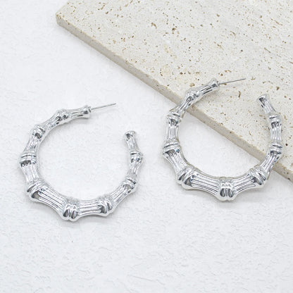 3pairs Hoop Big Geometry Round Circle Earring