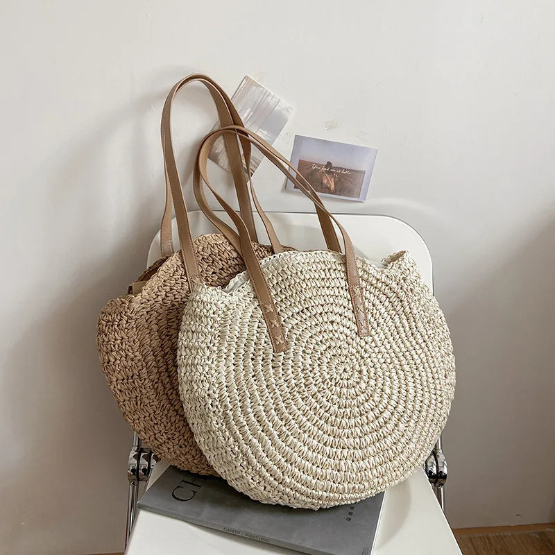 DANA Round Straw Large Capacity Bag