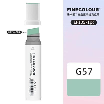 Finecolour 20mm Wide Markers Alcohol Line Sketching Art Markers Pen
