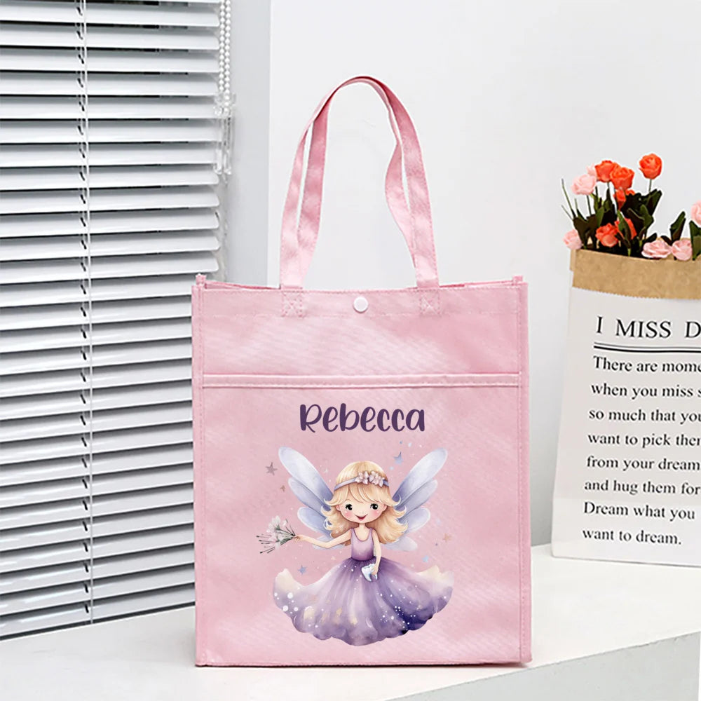 Kids Library Tote Bags Homeschool Cute Custom for Kids