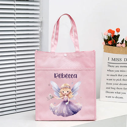 Kids Library Tote Bags Homeschool Cute Custom for Kids