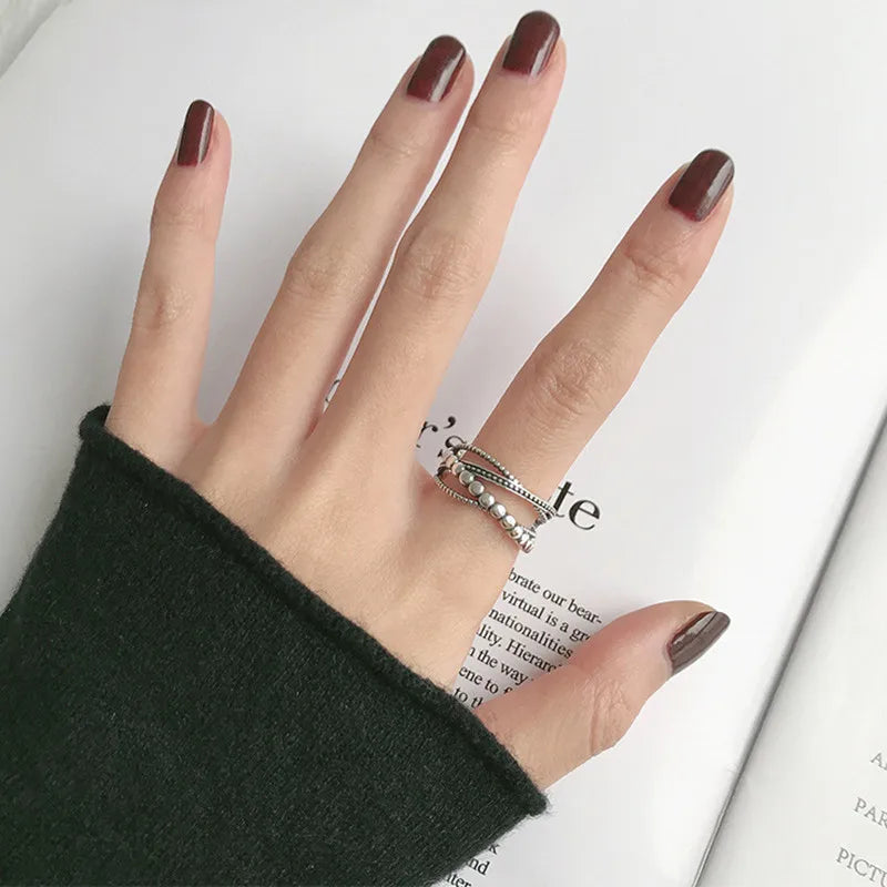 925 Sterling Silver Winding Wedding Ring