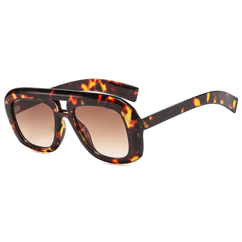 vintage square oversize sunglasses