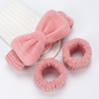 Headband Wristband for Washing Face Makeup Towel