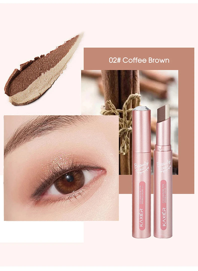Gradient two-color eye shadow pen waterproof