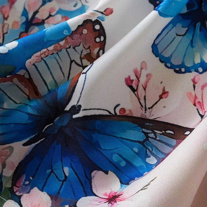 Butterfly Flying Sleeves Cute Casual Dresses
