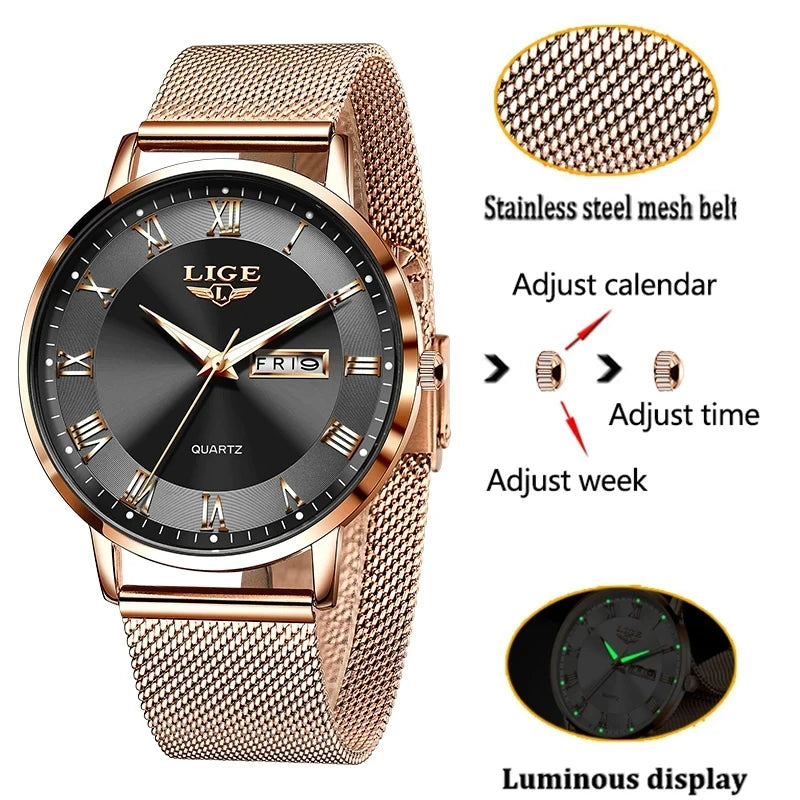 Luxury Creative Steel Bracelet Waterproof Watches