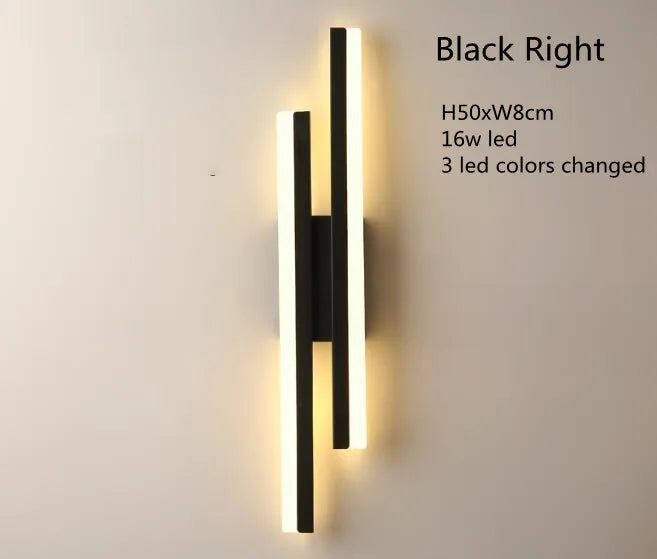 LED Bedroom Wall Lamp Wall Sconces Copper Line Pipe